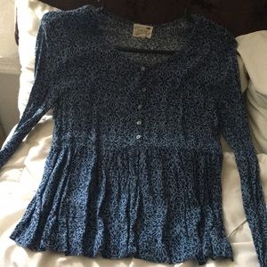 pacsun blouse long sleeve